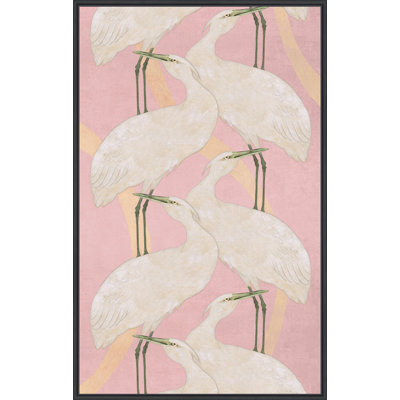 " Crane Dance Two Step " by Artly Painting Print