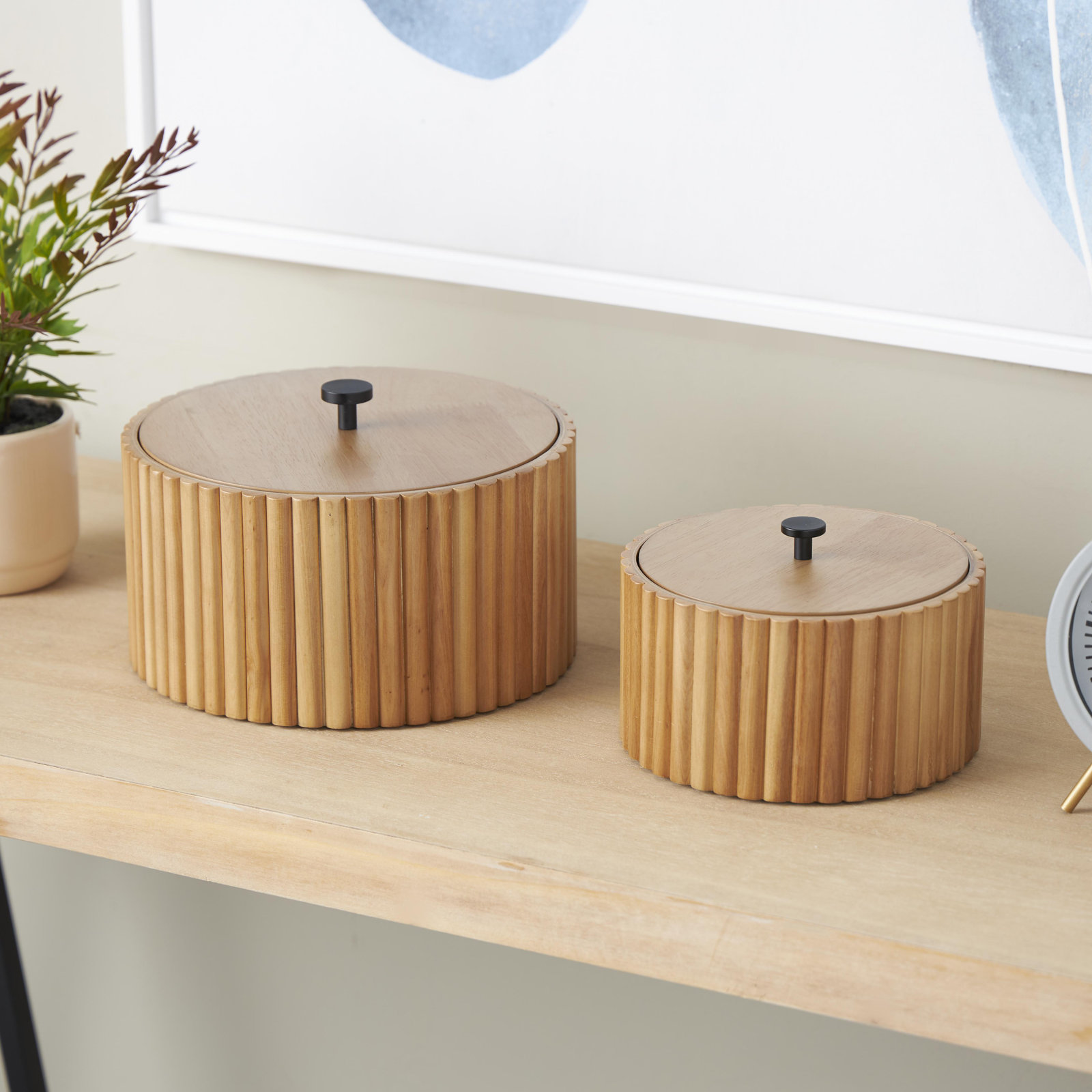 Adan 2 - Piece Handmade MDF Decorative Box