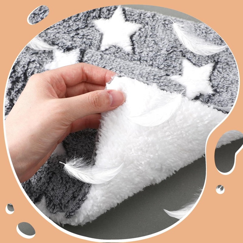 Bunny & Guinea Pig Fleece Sleeping Pads, Set Of 3 –pineapple Grid