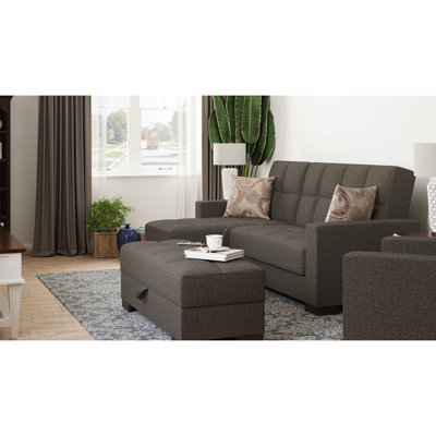 Revêtement brun tendance avec espace de rangement supplémentaire