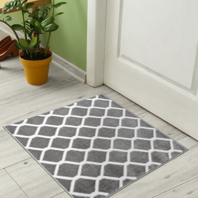 Bierly Non Slip Indoor Door Mat Farmhouse Door Rugs Machine Washable Door Mats for Entryway Set of 2