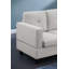 Canapé modulaire en lin 96 po avec coussin de dossier amovible Harmonia