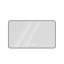 Miroir mural de 29 po x 39 po avec miroir de coiffeuse aux coins arrondis, affichage de la température, éclairage tricolore, désembuage, cadre en alliage d'aluminium de haute qualité, verre trempé haute définition