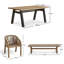 6 Seater Wooden Garden Dining Set -549313028