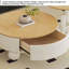 Table basse moderne avec rangement minimaliste