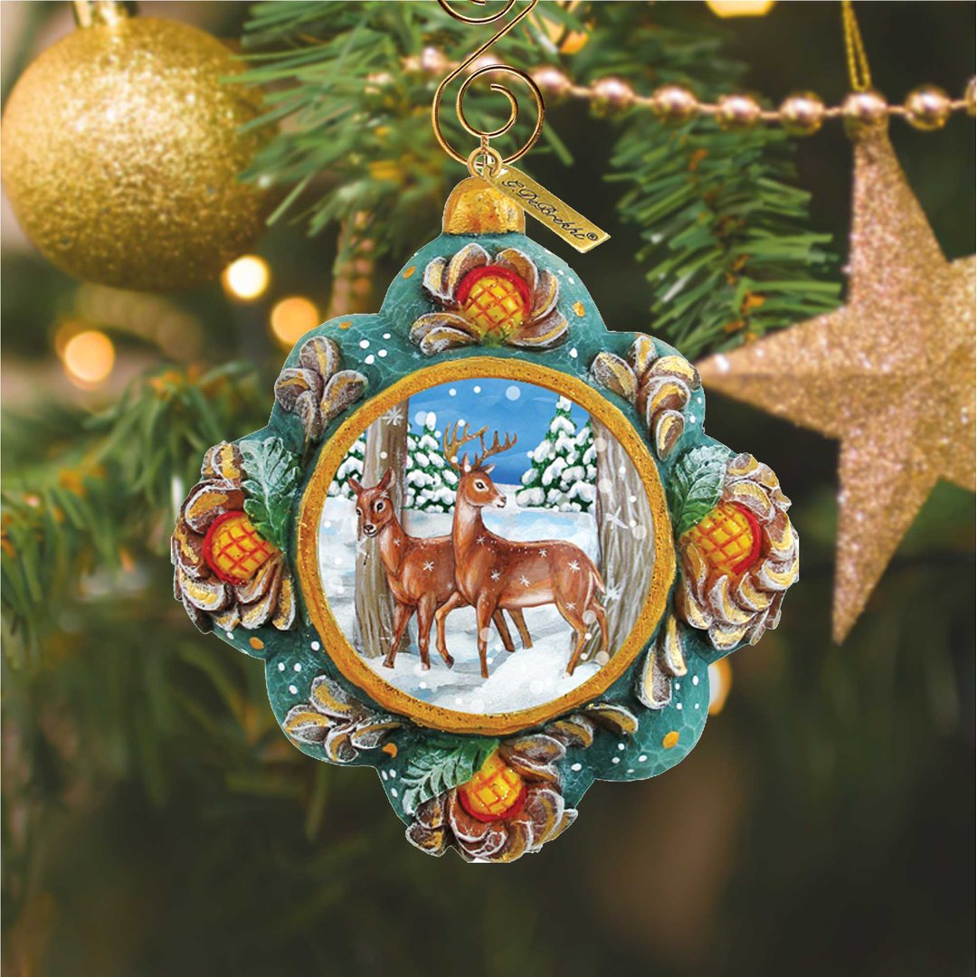 Treasured Memories 3'' Handmade Holiday Shaped Ornament G Debrekht
