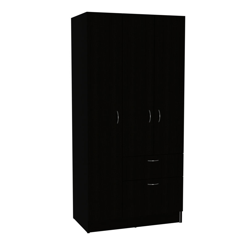 Armoire Cobra, chambre à coucher, noir / blanc