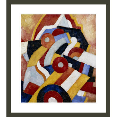 «Abstraction» par Marsden Hartley - estampe numérique encadrée