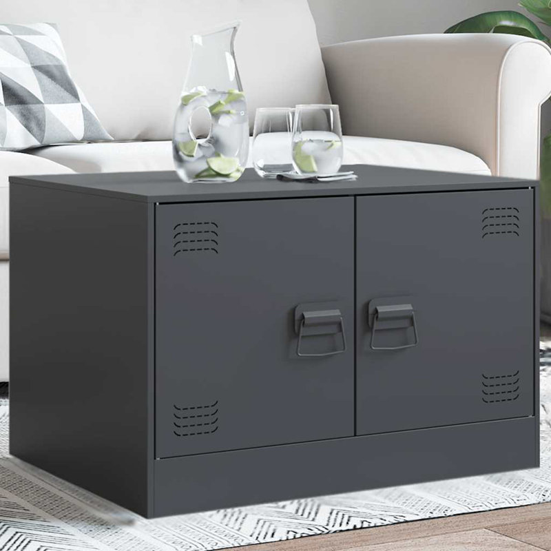 Alexionna Coffee Table with Storage, Anthracite