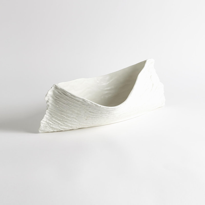 Twisty Japanese Cherry Bowl-Matte Black, Matte White