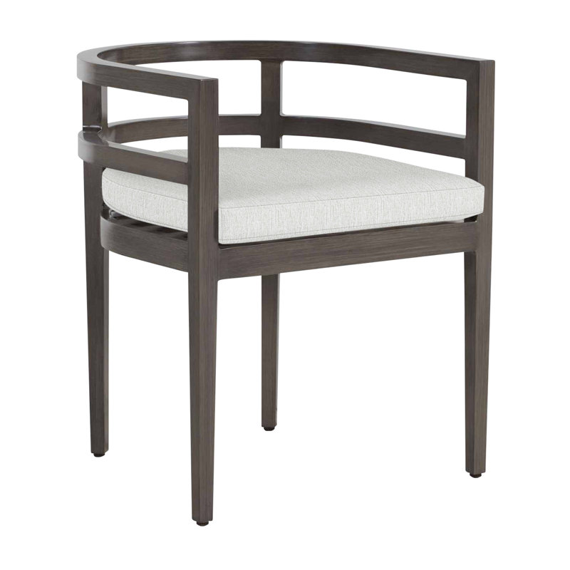 Chaise avec accoudoirs en aluminium Santa Barbara, Pas de soudure, Bali perle