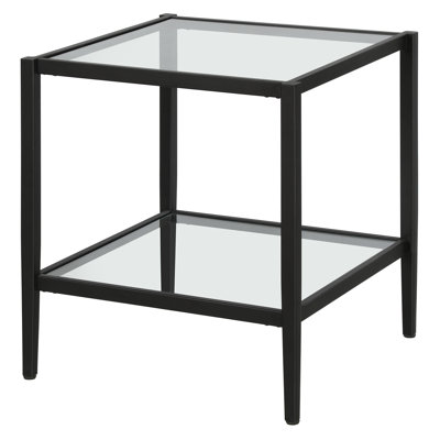 Hera Glass Top End Table