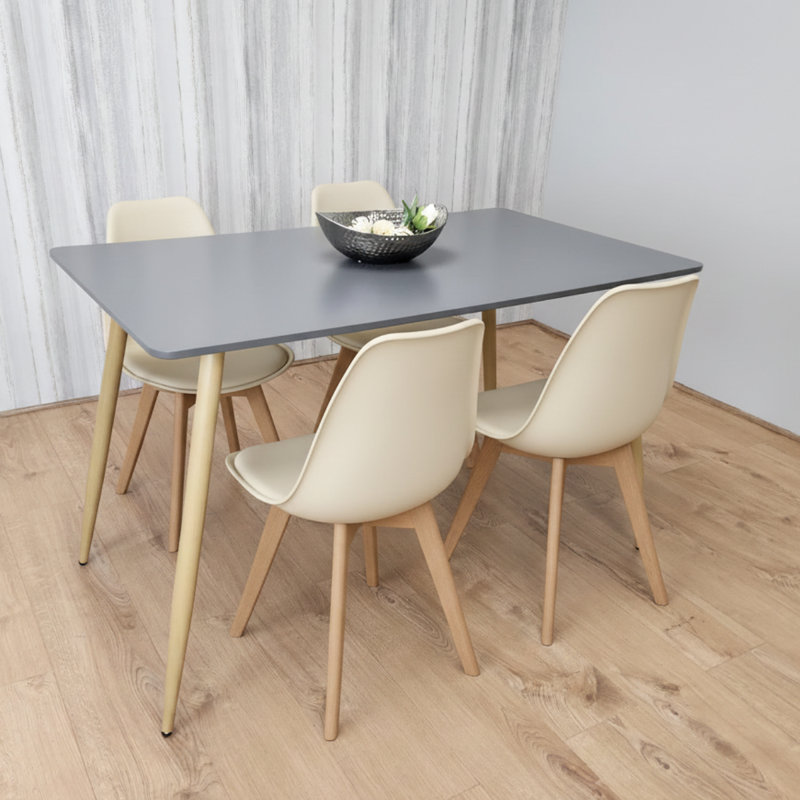 4 - Person Dining Set, Grey