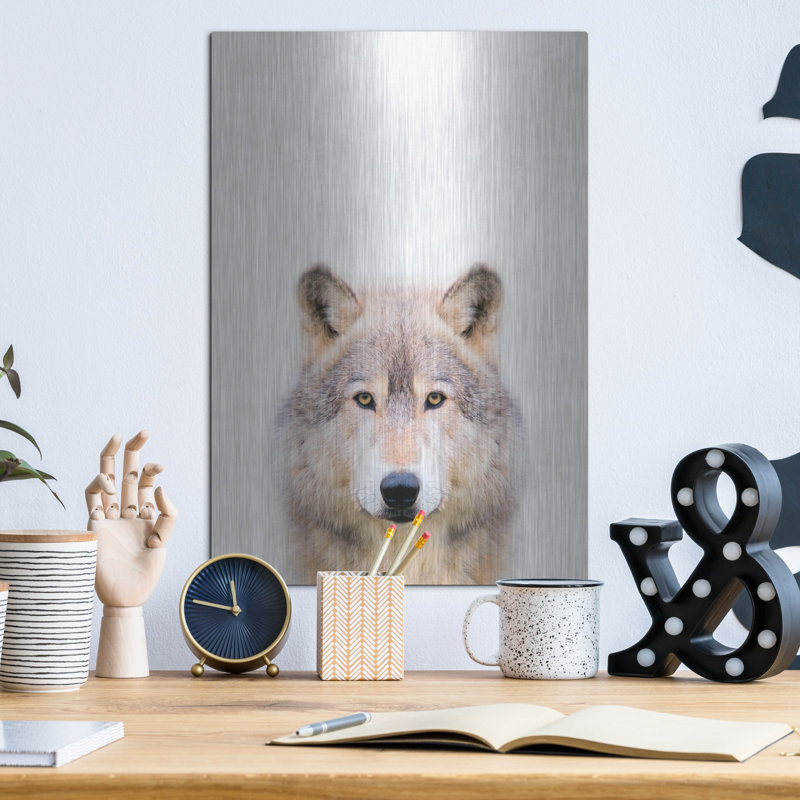 " Wolf " by Tai Prints, 16" H x 12" W
