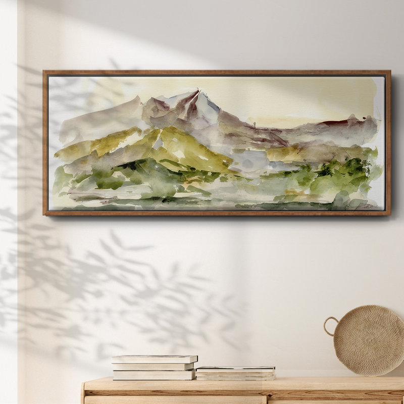 Plum Ridge I - toile encadrée, H 20 po x l 50 po