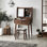 26.77" Modern minimalist solid wood vanity set