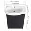 23" Freestanding Bathroom Vanity With Sink, Soft Close Doors-115688375