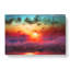 Rainbow Sunset Over The Ocean In Abstract - Wrapped Canvas-55337565