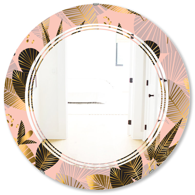 Miroir mural Foliage III, H 31,5 po x l po