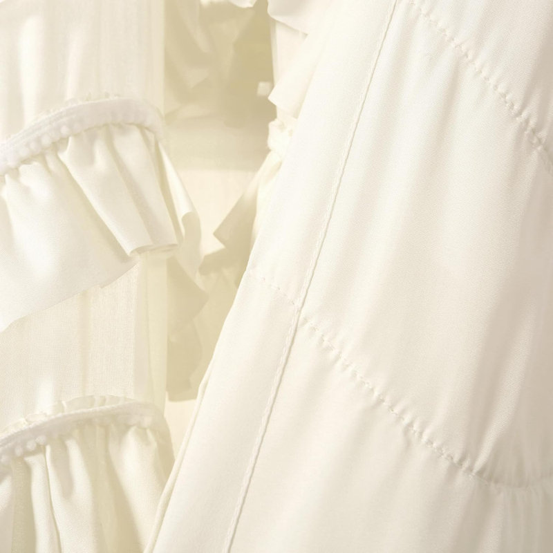 Bedroom Ruffled Curtains