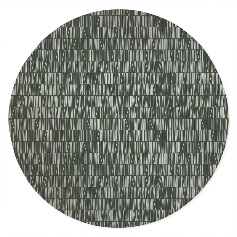 Bookcase Non-Slip Outdoor Rug, Round 5'