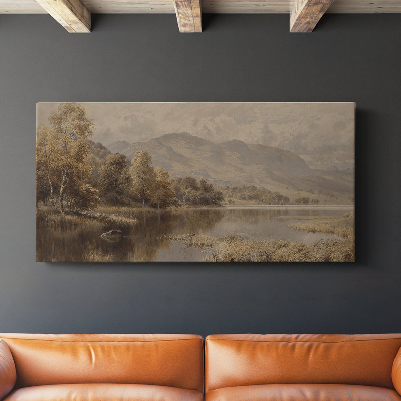 Série paysage - DCCIVIV - Toile tendue avec châssis - Prêt à accrocher, H 16 po x l 32 po