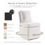 Chaise d'appoint à roulettes Wrentham Burney-1151694469