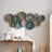 Handmade Multi-Color 3D Metal Flower Wall Decor with Hollow Layered Design