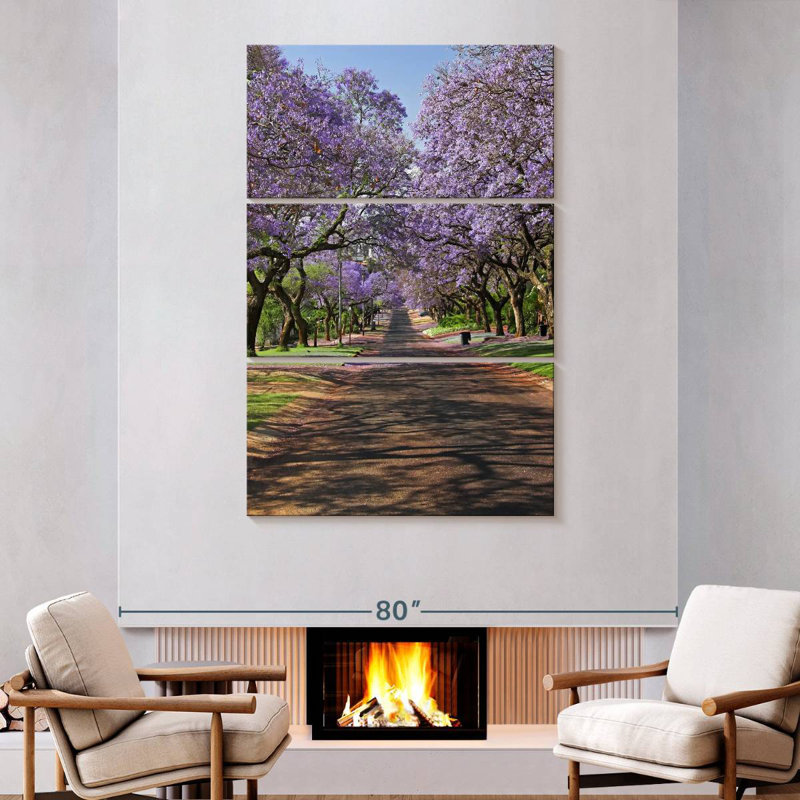 Sireci Jacaranda Trees, 74" H x 48" W
