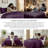 Southshore Fine Linens Vilano Oversized Quilt Set, Double-Brushed Microfiber Lightweight Quilted Bedding and 2 Pillow Shams, Full/Queen, Purple-1001114985-1001114977