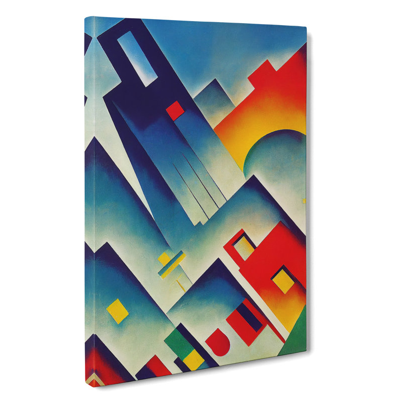 Unique Architecture No.3 Skyscraper - Print, Wrapped Canvas, 50cm H x 35cm W x 3cm D, No Matte