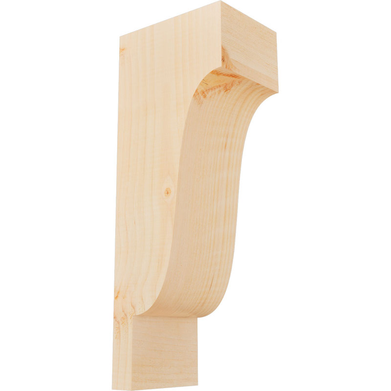 Newport Corbel, H 20 po x l 5,5 po x P 8 po, Sapin de Douglas, Lisse