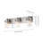 Cleofas 3-Light Bathroom Vanity Light Fixture with Clear Glass Shade-827349464