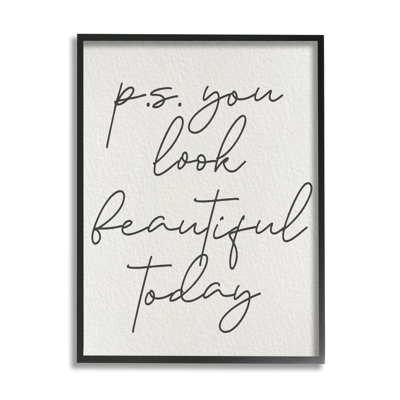 " Uplifting You Look Beautiful "