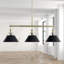 Luminaire suspendu linéaire à 3 lumières pour îlot de cuisine Weatherford-970020810-957329894