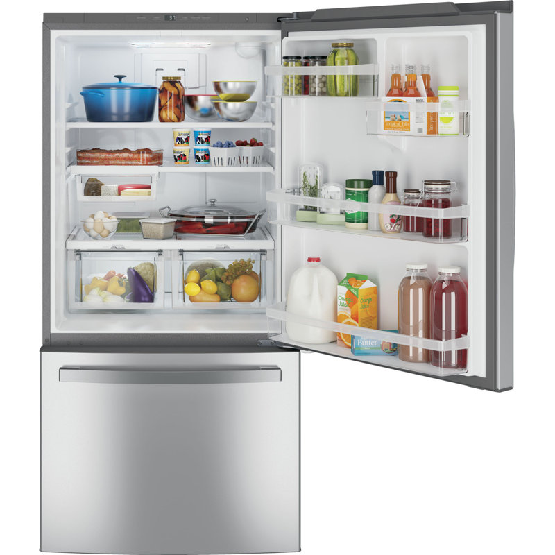 33" 24.08 cu. ft Bottom Freezer Refrigerator