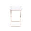 Table-plateau en acrylique et cuivre transparent Cercie