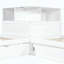 Lit plateforme simple en L avec rangement, bureau, lit gigogne et lumière DEL-856782321-856782325
