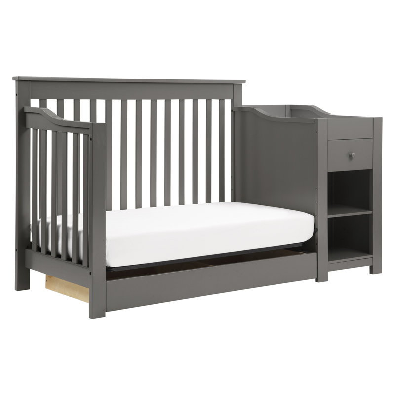 DaVinci Piedmont Slate 4-in-1 Convertible Crib with Changer