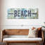 Signe de plage sur toile-1096977633