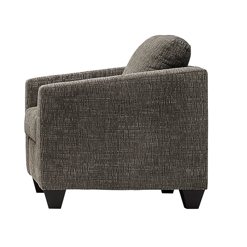 Fauteuil d'appoint rembourré 37,5 po - vison Chapman, Vison Chapman