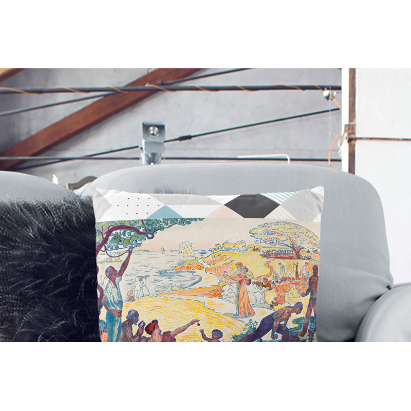 Harmonious Times Square Throw Cushion, 55cm H x 55cm W x 20cm D