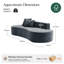 Nerio Modern 240CM Compressed High-Density Foam Sofa With 2 Pillow and No Assembly Needed-847033527