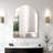 Metal Framed Arched Bathrrom Mirror For Wall-648013024-648013031