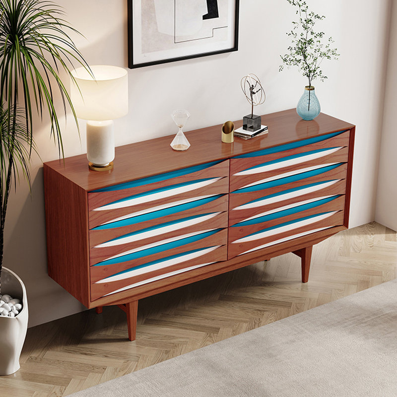 Buffet de rangement moderne et minimaliste, H 33,46 po x l 62,99 po x P 15,75 po