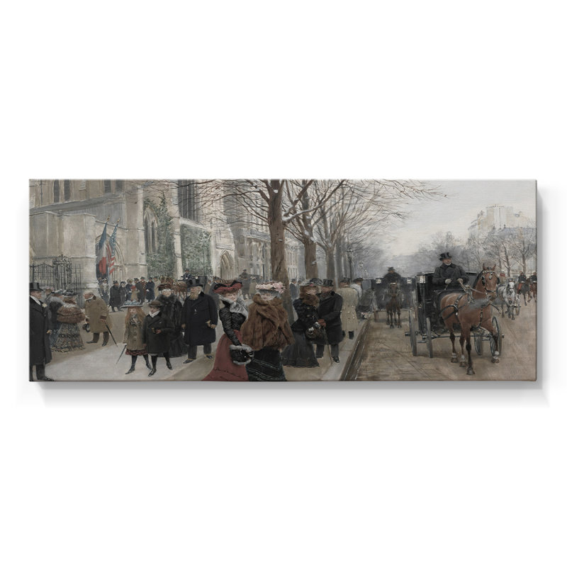 Série paysage - DCXLV III - Toile tendue avec châssis - Prêt à être accroché, H 20 po x l 50 po