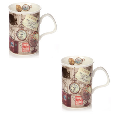 Grande tasse à café en porcelaine pastimes Artrip