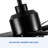 72'' Indoor Smart Black Ceiling Fan With LED Light And App Remote Control