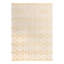 Tapis blanc / doré à motif géométrique Corando-94518183