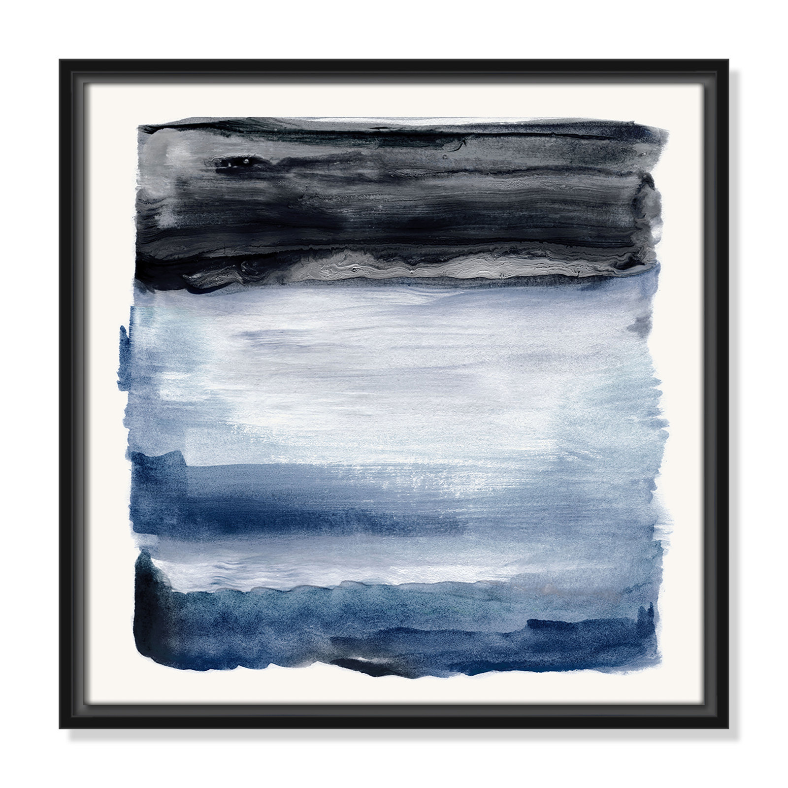 Navy Sky I Print by Nan, Black, 17.5" H x 17.5" W